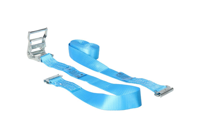 Ratchet Lashing Strap 2T 4m 50mm – End Fittings E-Track – Blue – 320 pcs/Pallet (€5.23/pc)