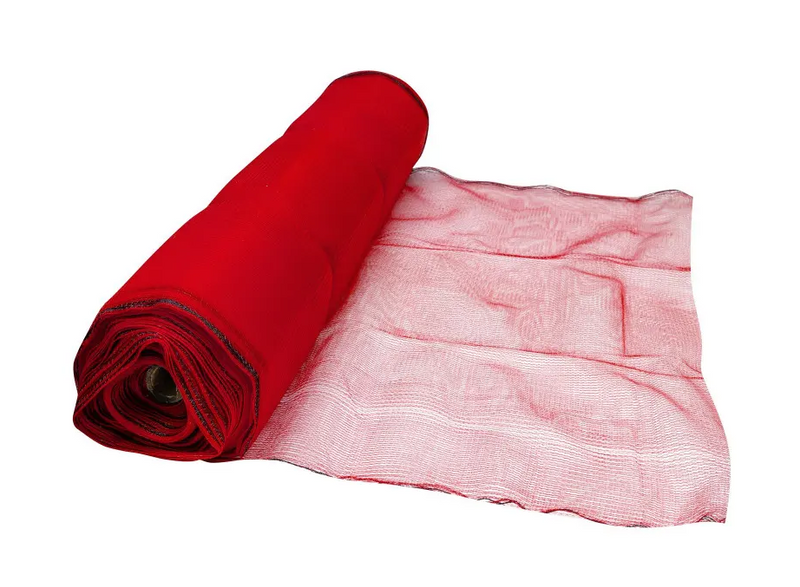 Red Scaffold Debris Netting 2m x 50m 20pcs – Debris Containment Net – €45.80/roll – 20 Rolls/Pallet