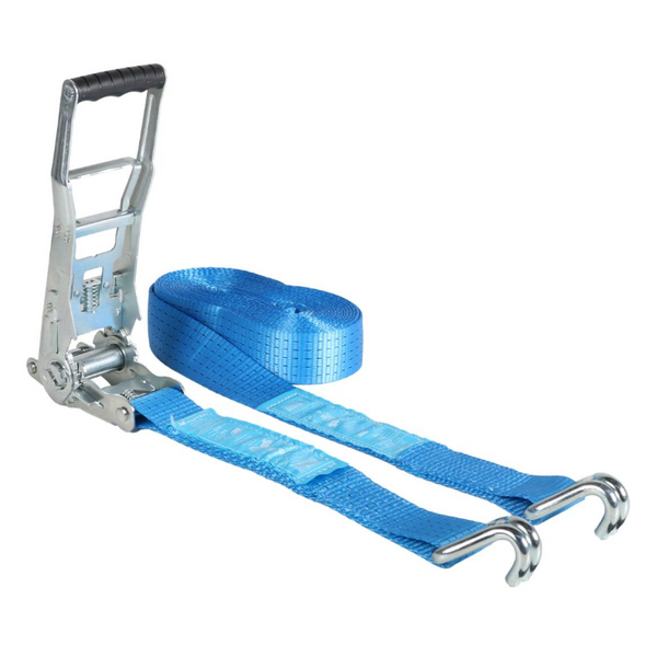 Ergo Ratchet Lashing Strap 5T 9m 50mm STF500 – J-Hooks – Blue – 192 pcs/Pallet (€8.43/pc)