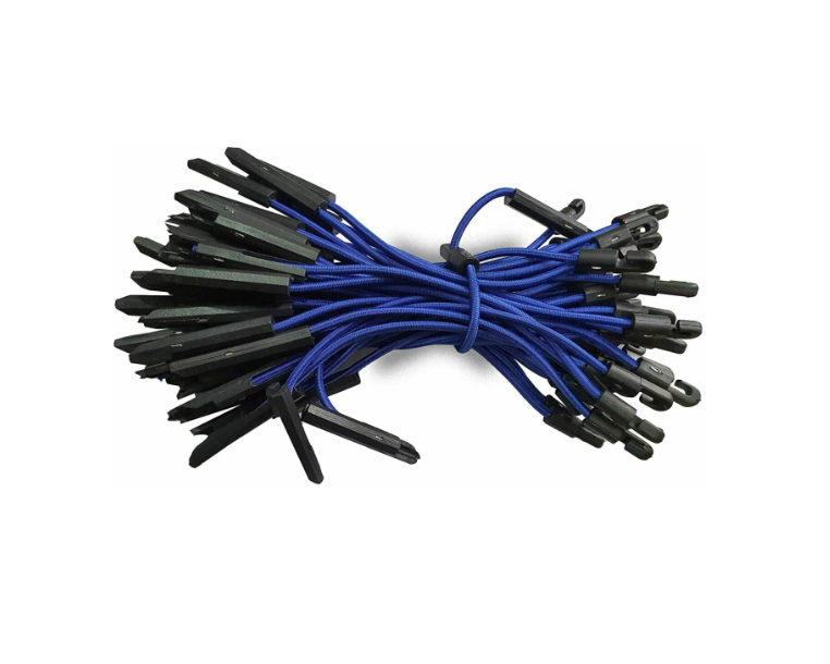Elasticated Toggle Ties 10 Bags/Box – 1,000 pcs – Scaffold Sheeting Fixings (€32.50/bag)
