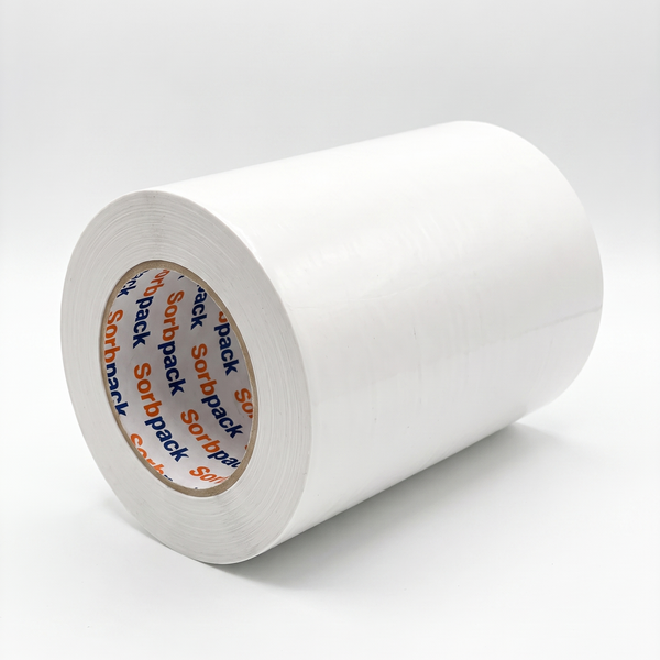 White shrink wrap sealing and repair tape, 100mm wide x 33m long